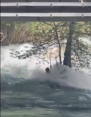 Tarsus'ta kayıp genç akıntıya böyle kapıldı: Son görüntüleri ortaya çıktı