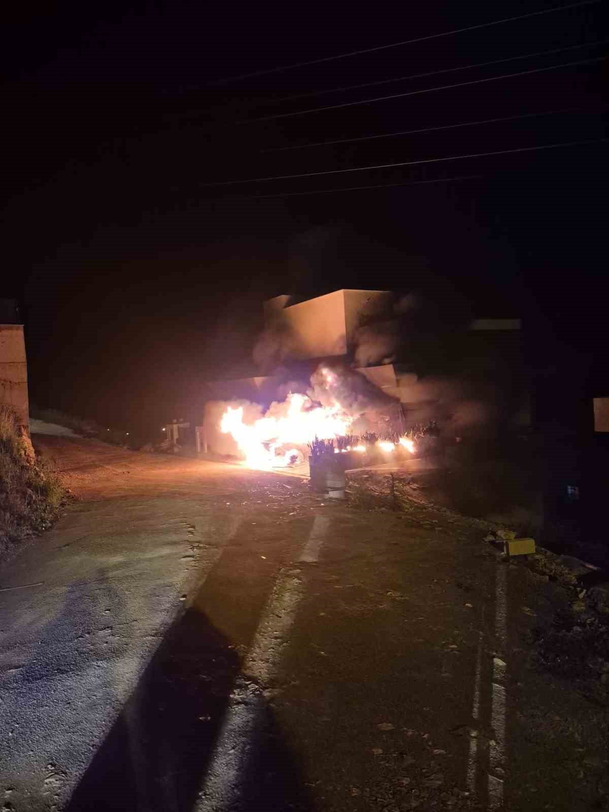 Alanya'da müstakil evde çıkan yangın korkuttu