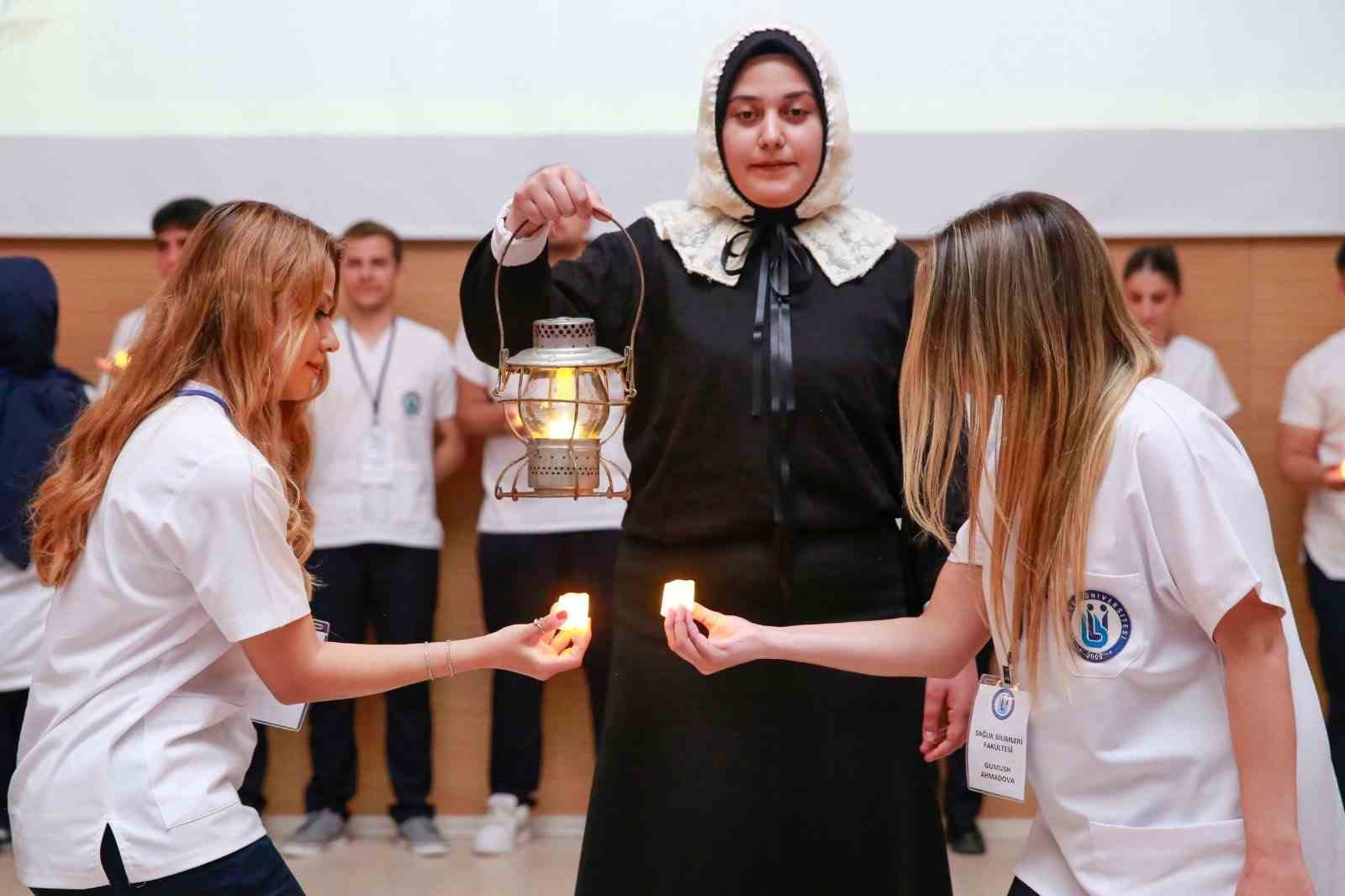 Bayburt'ta hemşirelik öğrencileri için üniforma giyme töreni düzenlendi