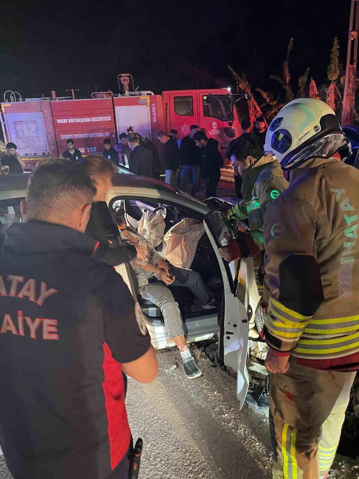 Samandağ'da trafik kazası : 6 yaralı