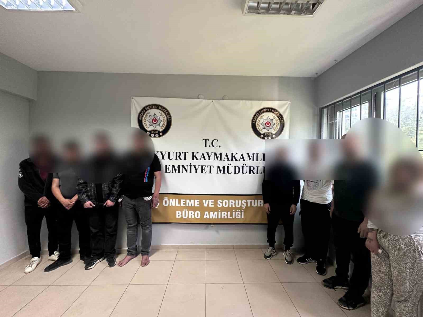 Ankara'da narkotik operasyonunda 9 şüpheli gözaltına alındı
