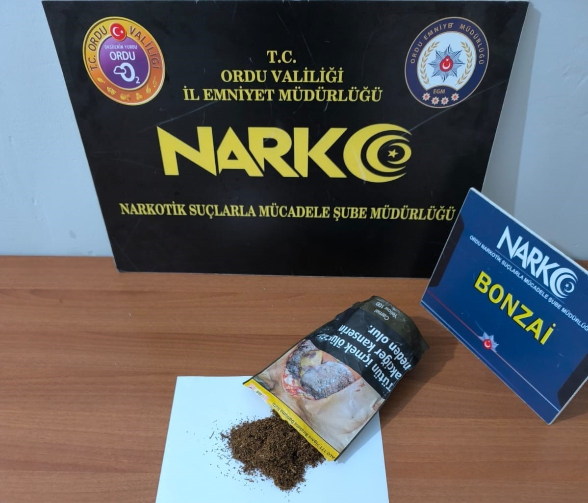 Ordu'da uyuşturucu operasyonlarında 1 tutuklama